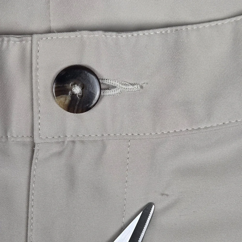 Adidas ClimaLite Mens Beige‎ Golf Pants Size 34x32 Athletic Fit Flat Front